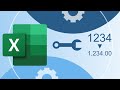 How to format cells and set number formatting in Microsoft Excel?