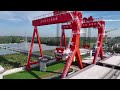 Erection process of prefabricated box girder#technology #infrastructure #bridge #road #china