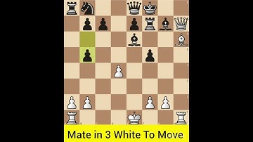 Solved Chess Puzzle-585. Find Checkmate in 3 Moves For White #chess #chesscom #checkmateinthree