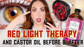 3 POWERFUL Castor Oil Benefits for THE FACE | WITH RED LIGHT THERAPY