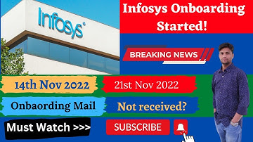 Infosys onboarding news | infosys joining | 14th Nov & 21st Nov 2022 | infosys offer letter update🔥