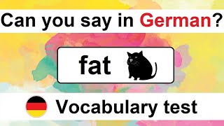 Can you guess 20/20? - German Vocabulary Test for Beginners