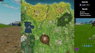 Search between a Scarecrow, Pink Hotrod, and a Big Screen" Location Fortnite Week 2 Challenges