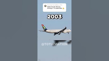 Evolution of South African Airways 🇿🇦 #aviation