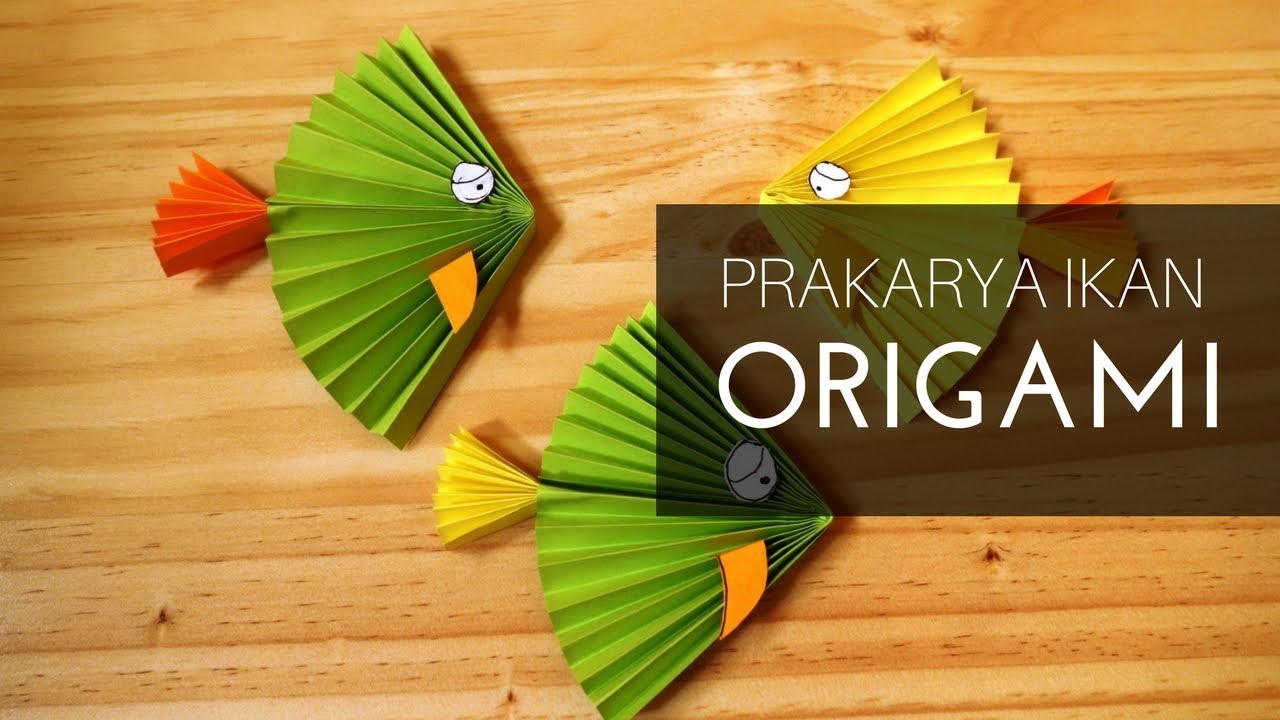  Cara  membuat  prakarya origami  ikan dari  kertas  untuk  anak  