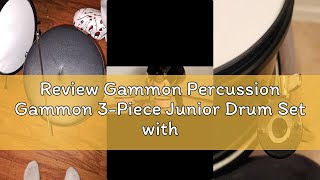 Review Gammon Percussion Gammon 3-Piece Junior Drum Set With Throne - Black, Complete Beginner Kit W
