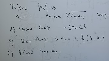 Recursive sequence study and its limit.How to find the limit of a recursive sequence?