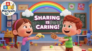 Sharing is Caring Song for Kids | Kindness & Friendship Rhyme | Preschool/Kindergarten Learning Song Guide