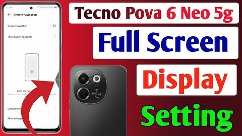 Tecno Pova 6 Neo 5g full screen mode settings | How to use full screen display in Tecno Pova 6 Neo