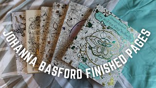 ALL of my johanna basford finished pages!
