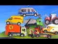 🚑 Polizeiauto, Traktor, Müllwagen, Krankenwagen, Bagger, Truck &amp; Abschleppwagen / Spielzeugautos Mp3 Song