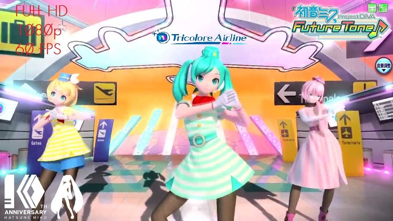 Hatsune Miku: Project DIVA Future Tone [Colorful Tone] - Tricolore Airline (NORMAL) [60 FPS