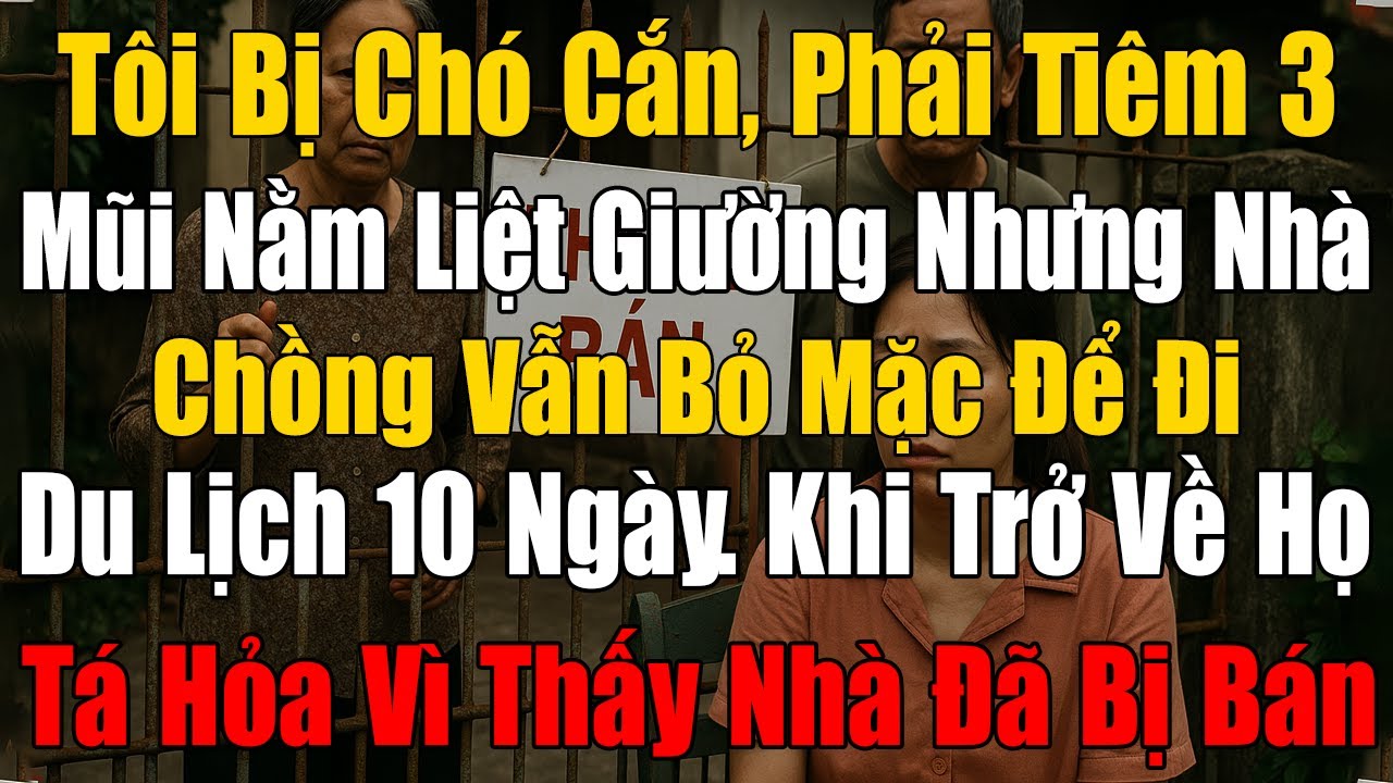Nhà Chồng Bỏ Đi Du Lịch 10 Ngày Mặc Kệ Tôi Bị Chó Cắn Nằm Liệt Giường. Tôi Lập Tức Bán Nhà Khi Họ Về