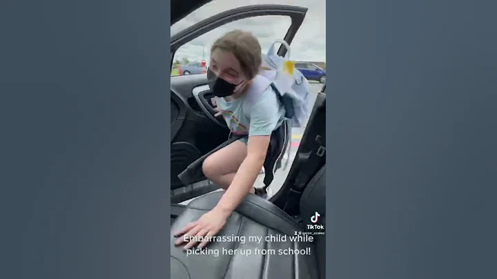 Embarrassing my child while picking her up from school