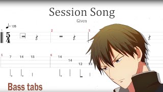 Video thumbnail of "Given - Session Song bass tabs"