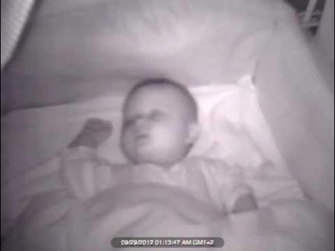 Baby sleeping timelapse