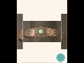 Fred Harvey Era Bracelet Navajo Sterling Turquoise Arrows Design Cuff Old Pawn