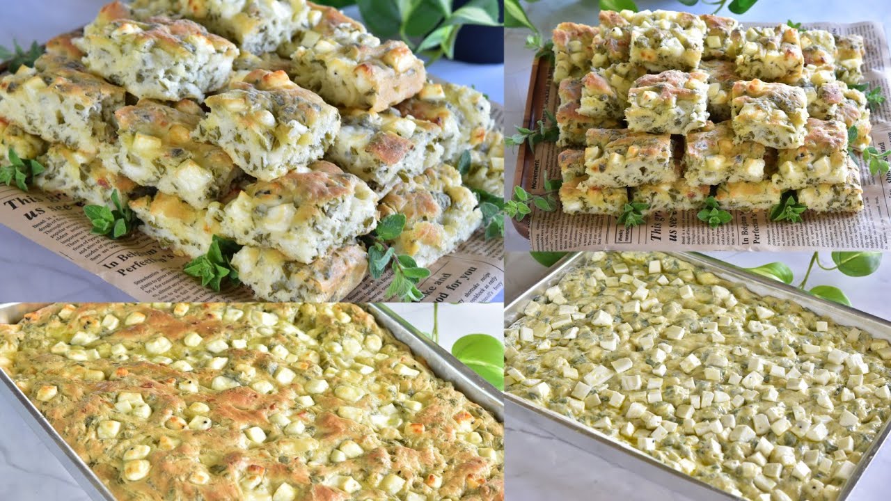 فطيرة الجبنه والزعتر السريعه بعجينه وطعم جدا شهي The most delicious cheese pie with thyme