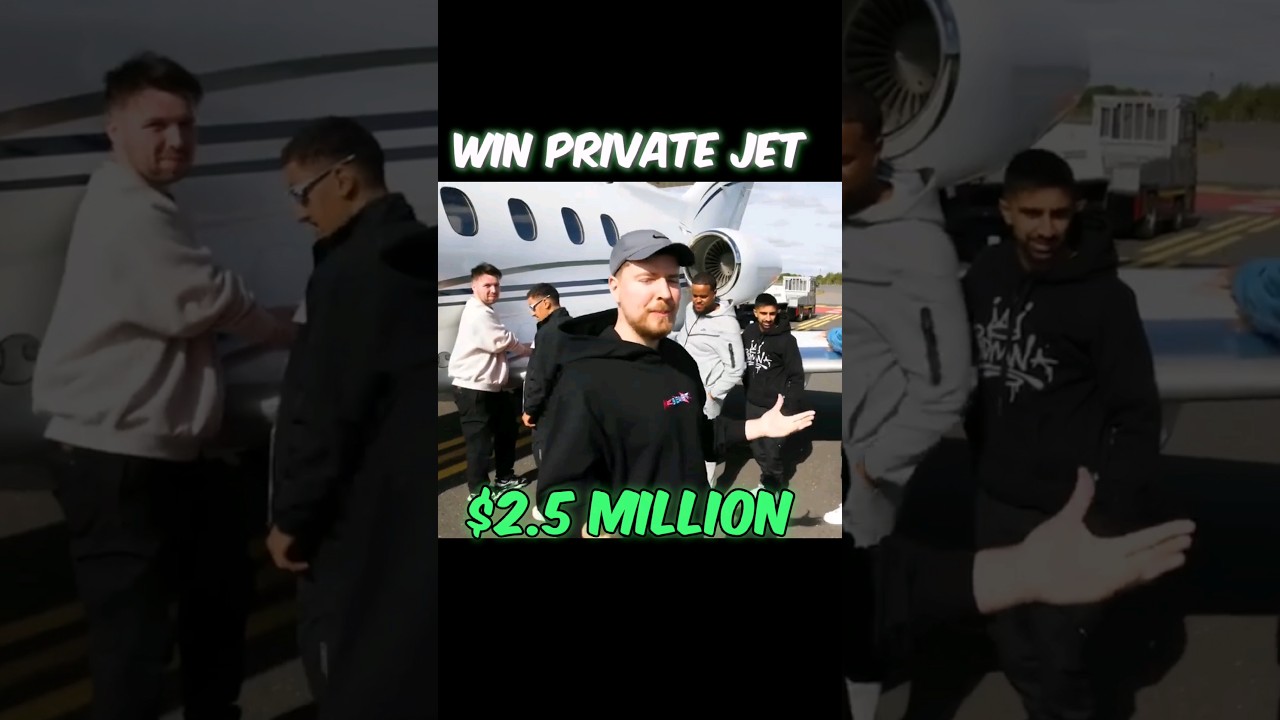 Win Private Jet $2.5 million MrBeast 🤯 | #shorts #youtubeshorts