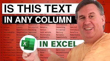 Excel - Is Text in ANY Column? - Episode 1826