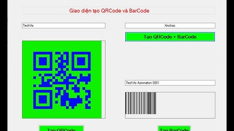Bài 3:Tạo QRCode và BarCode trên WindowForm với C# - Visual Studio 2019