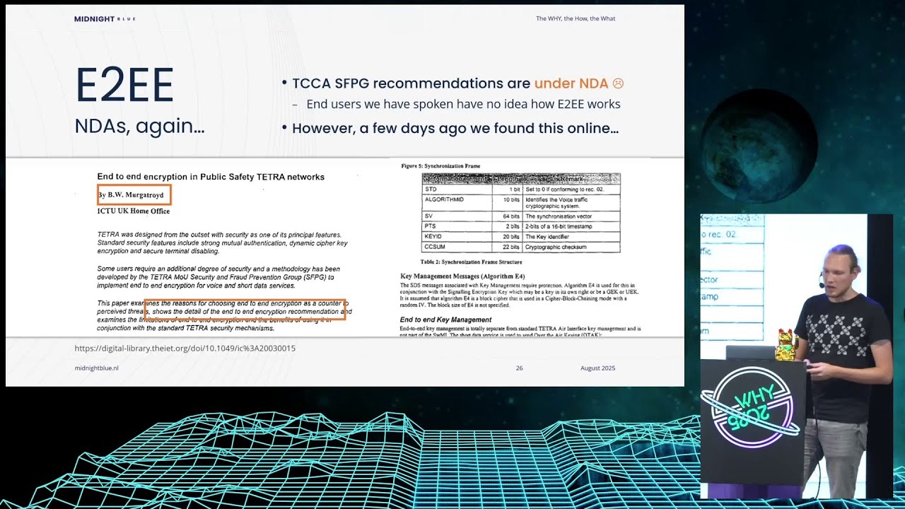 WHY 2025 - The WHY, the How, the What. An assessment of TETRA End-to-end