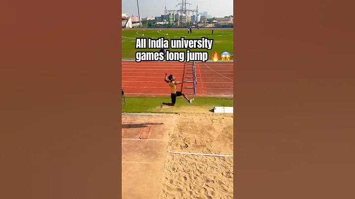 All India university games long jump 🔥😱 #pushpa2therulesongs #longjump