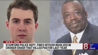 Stamford police fire officer charged in pastor's death