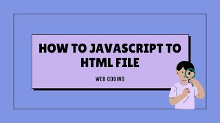 How to add javascript into html file