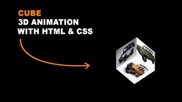 3d cube animation css  || css cube rotation || css cube flip || css cube effect ||css 3d cube ||html