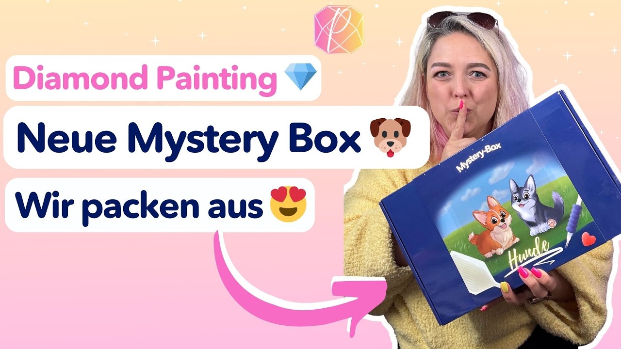 NEU Picmondoo Mystery Box HUNDE - Wir packen ALLES aus! I Diamond Painting Tagebuch