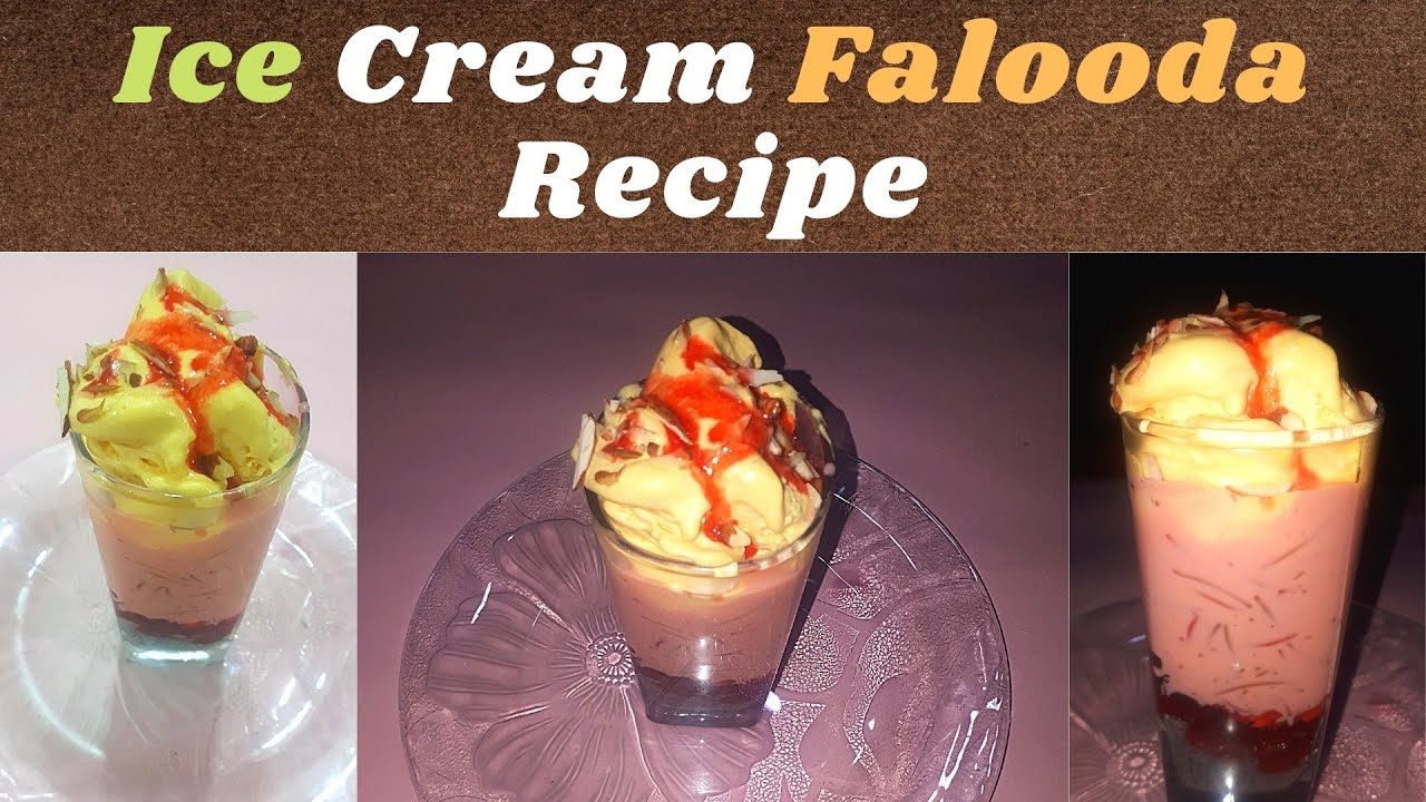 Ice Cream Falooda Recipe By Limitless Cooking