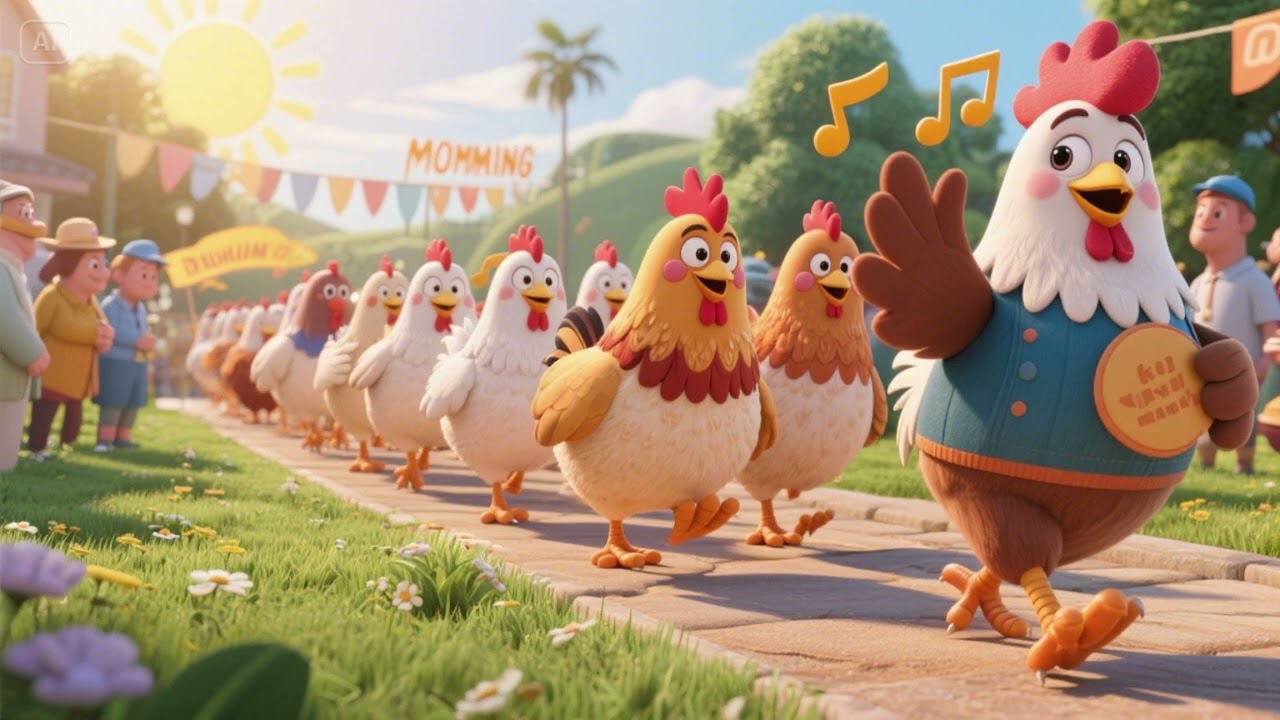 Chickens’ Morning Parade Song | Nursery Rhymes & Kids Songs