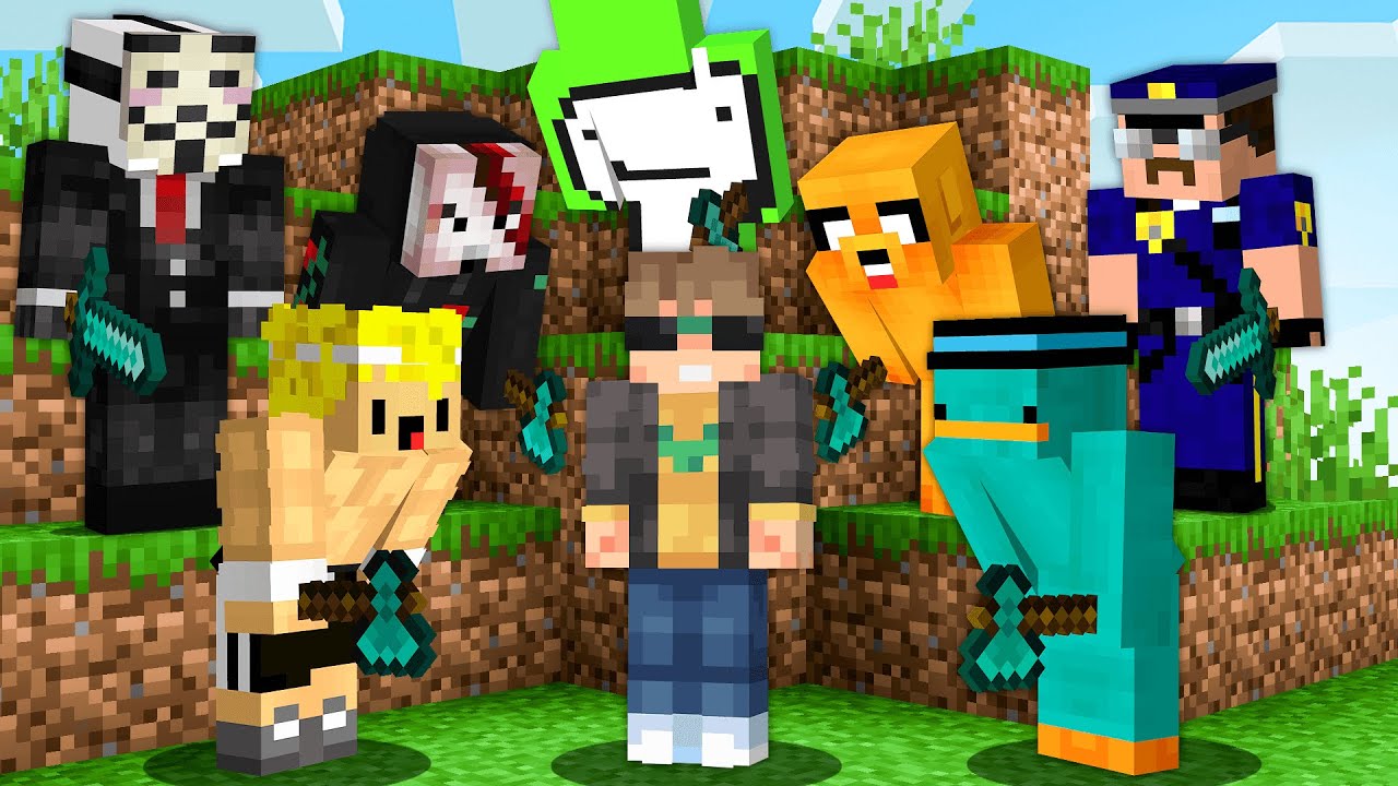 1 CORREDOR VS TODOS SUS AMIGOS CAZADORES en MINECRAFT ⚔️