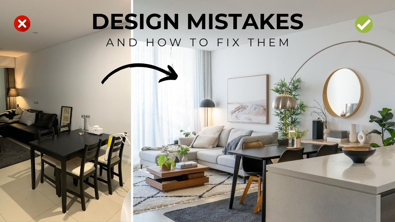 ⁣5 Biggest Interior Design Mistakes That Cheapen Your Home & How To Fix Them