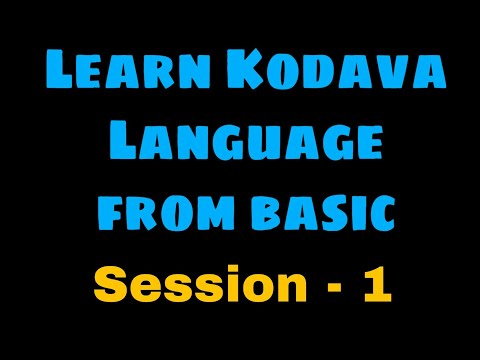 Wideo: W jakim języku mówi się w Kodagu?