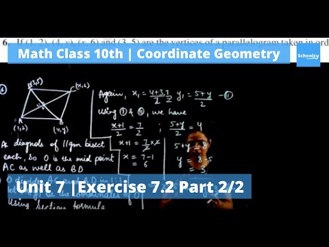 Unit -7 Coordinate Geometry | Math Class 10th NCERT | Exercise 7.2 Part ...