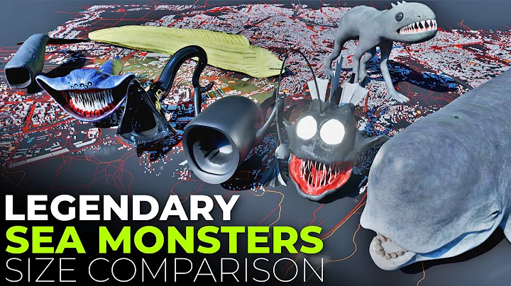 Legendary Sea Monsters Size Comparison 3D | Colossal Whale vs Sea Eater vs SCP-3000