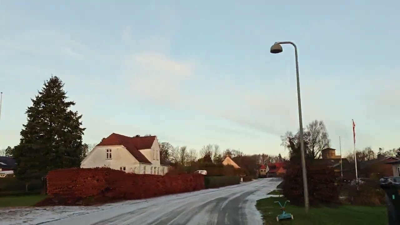 Driving in my car from Kalvehave to Balle Strand in Denmark. 4K. 2160p. 31/12-2025