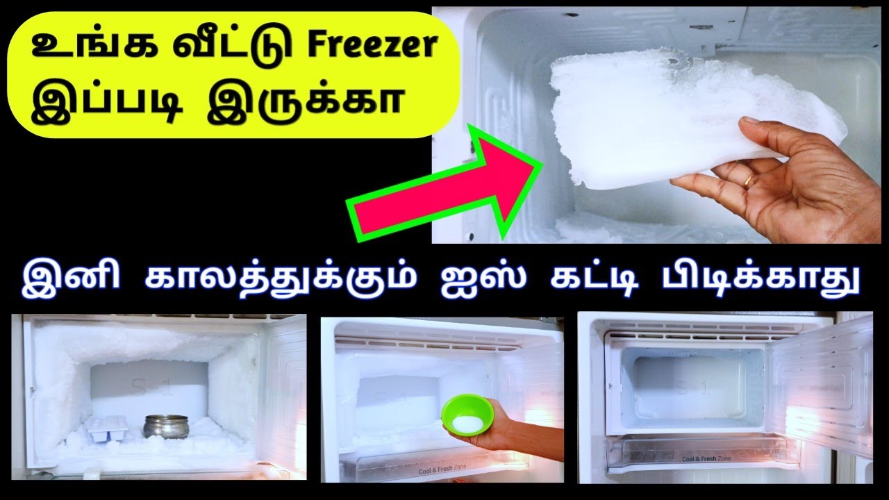 Fridge Cleaning Tips & Tricks / Freezer box over ice cleaning Ideas /பிரிட்ஜ் ஐஸ் கட்டி சுத்தம் tips