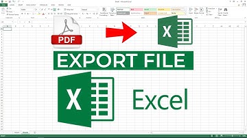 การ Export file PDF เป็น Excel