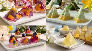 4 Popular Agar-agar Jelly Dumpling Zongzi Recipe | Dragon Boat Festival Jelly Dumplings | 燕菜果冻粽子食谱