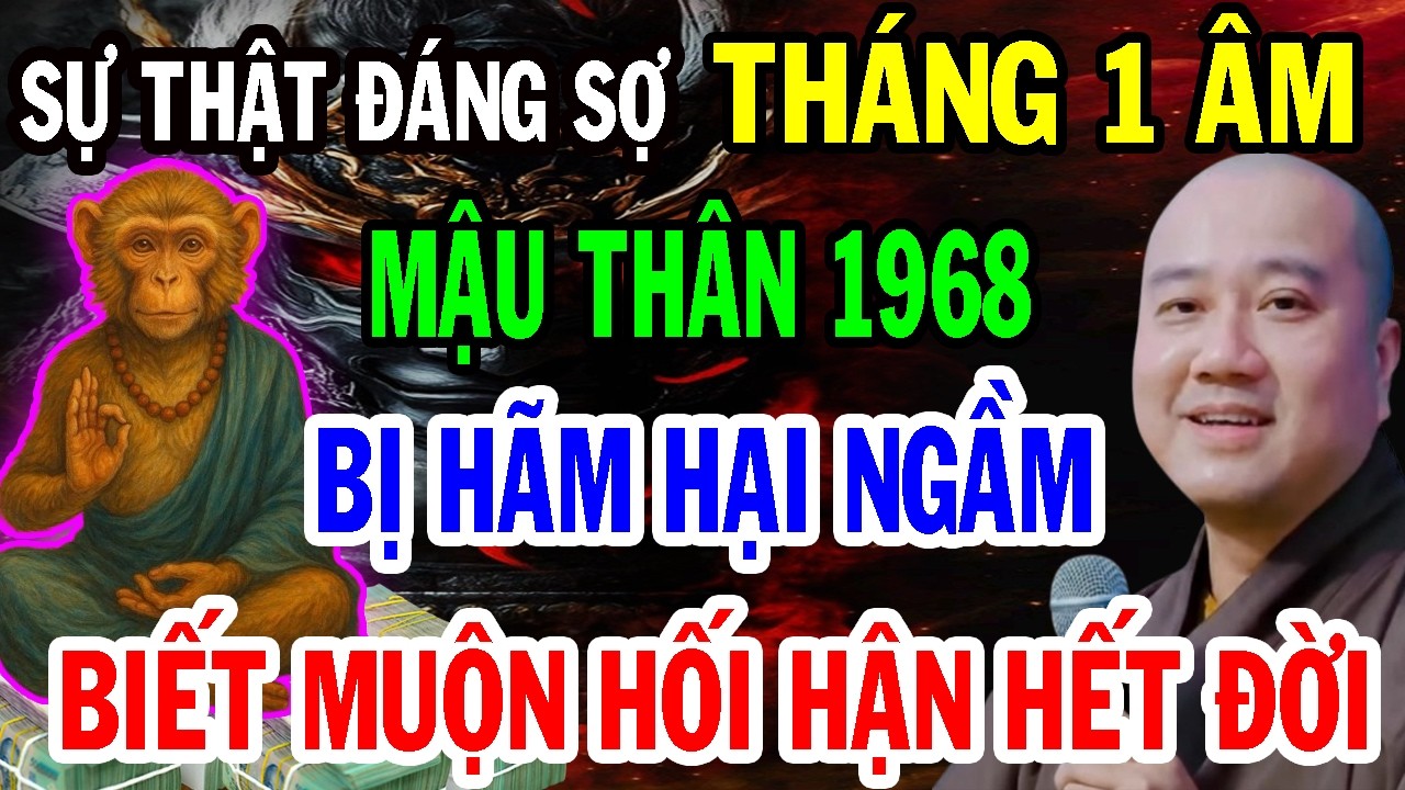 THẦY PHÁP HÒA KHAI THỊ: Mậu Thân 1968 T1 ÂL Trả Nghiệp Âm, Bị Hãm Hại Ngầm, Biết Muộn Ân Hận Cả Đời