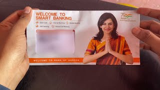 Bank of Baroda Smart Banking Kit Unboxing | How to Open a Bank of Baroda Account Online