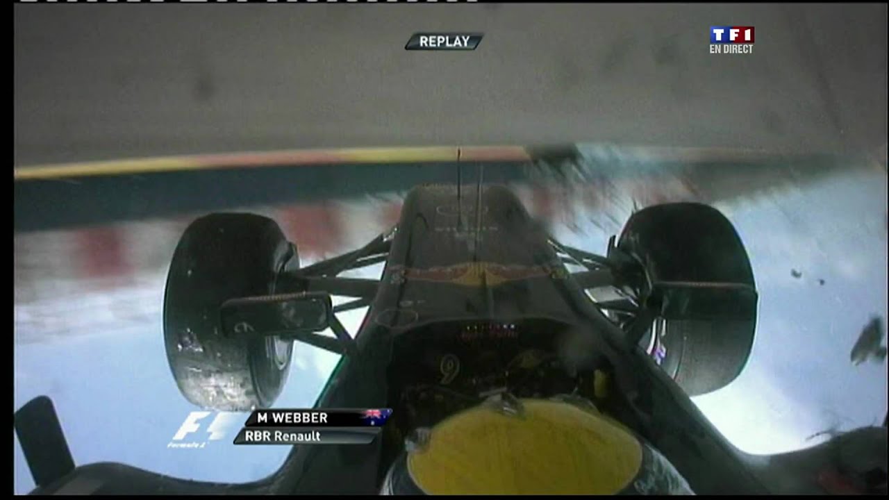 Incredible car crash marc webber YouTube