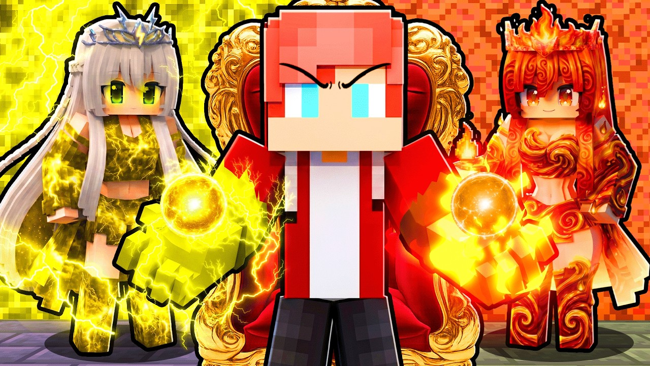 JJ Became a KING and Met the STORM and ICE GIRL in the VILLAGE!? Can Mikey SAVE JJ?-Maizen Minecraft