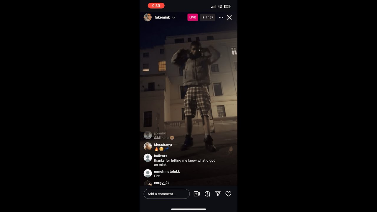 FAKEMINK Instagram live 25/jun (flexing, a few hiccups & real talk)