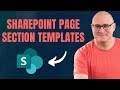 SharePoint Page Section Templates