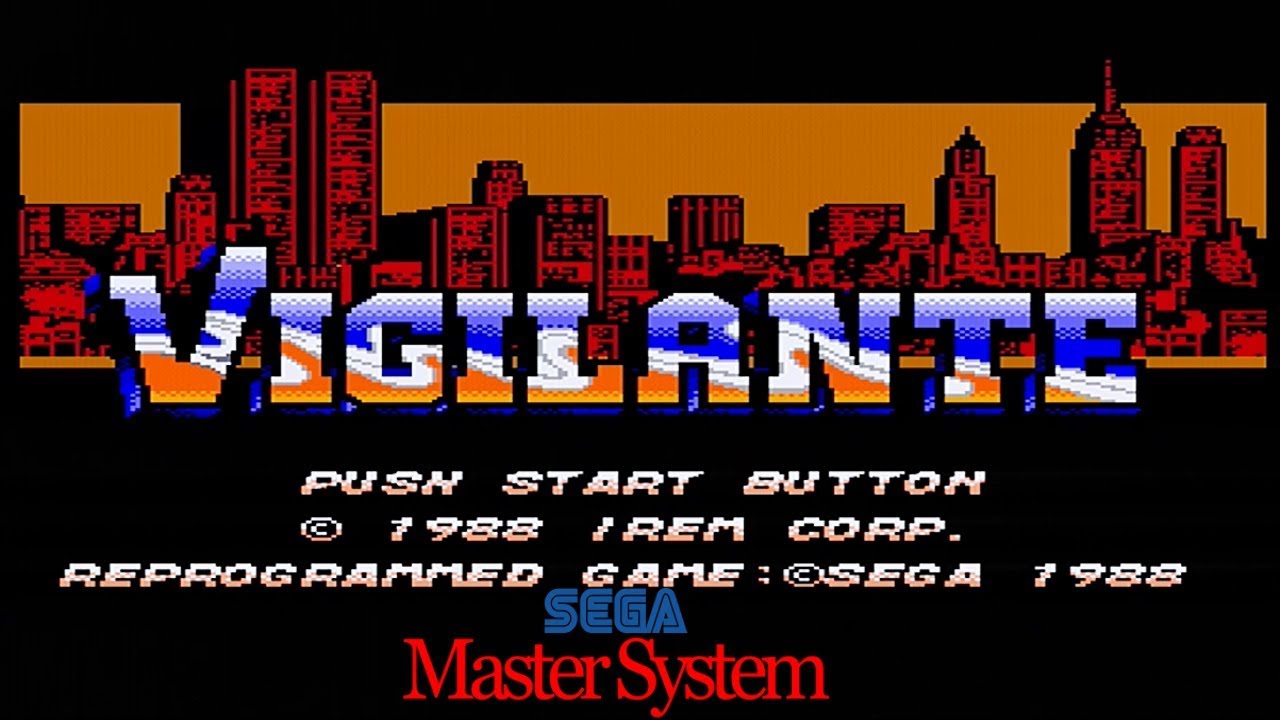 Jeu Sega Master System VIGILANTE - Cartouche En Très Bon état