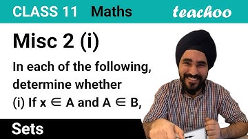 Misc 2 (i) - Determine whether the statement is true or false. If it is - Teachoo